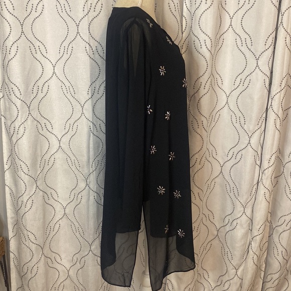 Alfani Embellished Split-Neck Tunic with Split Sides - Picture 5 of 8